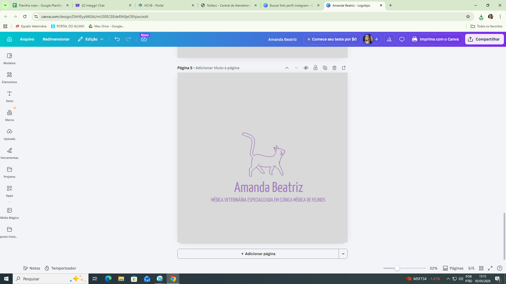 Dra. Amanda Beatriz, Felinos em Blumenau