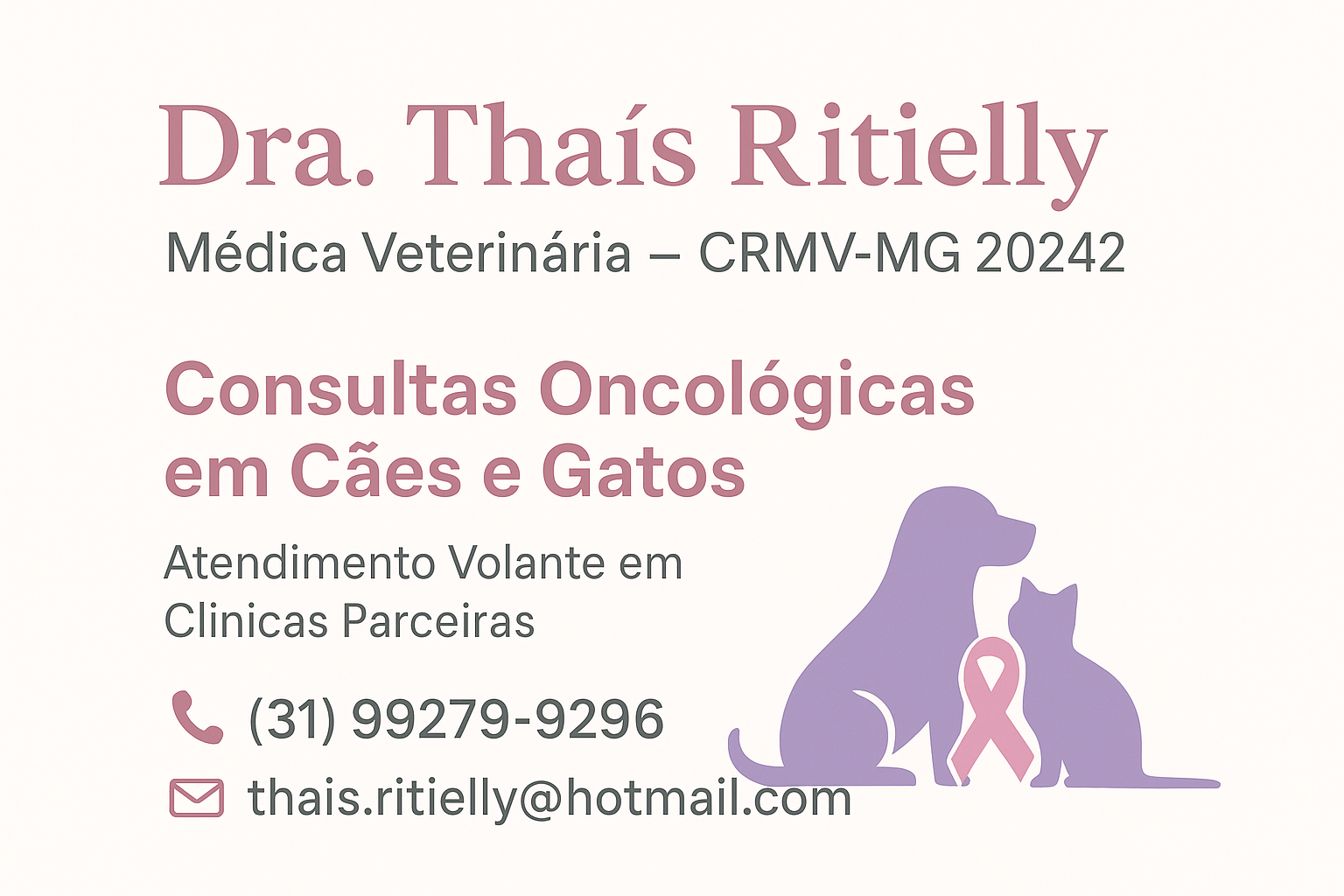 Dra. Thaís Ritielly, prestador credenciado Petlove Saúde em Belo Horizonte